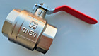 Brass ball valve, 50mm/2in/2", 25 bar, lever-operated