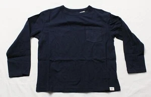 Gap Boy's Long Sleeve Patch Pocket Crewneck T-Shirt DP3 Tapestry Navy Size XS - Picture 1 of 3