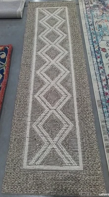 BEIGE / IVORY 2'-3" x 8'-0" Stained Rug, Reduced Price 1172790611 VRM212B-28 - Image 1 of 4