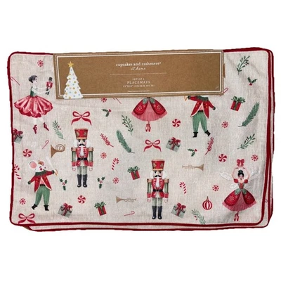 Cupcakes & Cashmere Nutcracker Ballerina Mouse King Placemats SEt of 4 NEW - Image 1 of 4