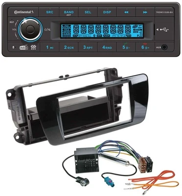 Continental MP3 DAB USB Bluetooth Autoradio für Seat Ibiza ab 08 Klavierlack sch - Bild 1 von 4