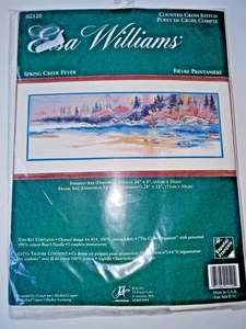 Elsa Williams Crewel Counte Kreuzstich-Set 24”x 8” Spring Creek Fever Neu - Bild 1 von 4