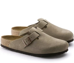 Birkenstock Unisex Boston Soft Footbed, Style# 0560773, Size 6M, 8W, Color Taupe - Picture 1 of 13