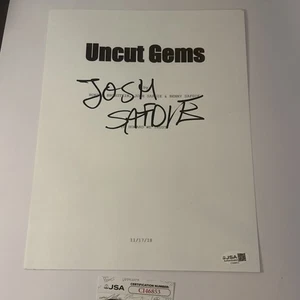 JOSH SAFDIE SIGNED AUTOGRAPH UNCUT GEMS FULL MOVIE SCRIPT JSA COA AUTHENTIC - Picture 1 of 2