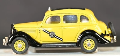 1935 Ford туристический седан такси желтая кабина 1:43 литые игрушки Rextoys сделано во Франции - Изображение 1 из 4