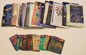 Intellivision Manuals & Overlays lot (used) - 40 manuals, overlays for 23 games
