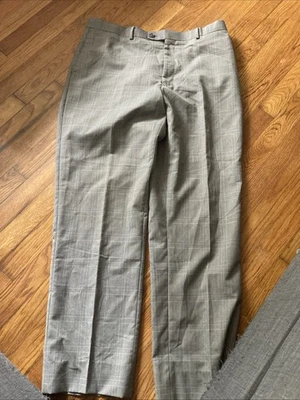 Pantalones de vestir italianos para hombre 38W 38L gris diseñador Angelo Rossi hechos en Italia pantalones Foto 1 de 4