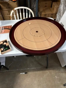 Beech Tournament Edition Crokinole Board 2024 + Black Carrying Case - Picture 1 of 8
