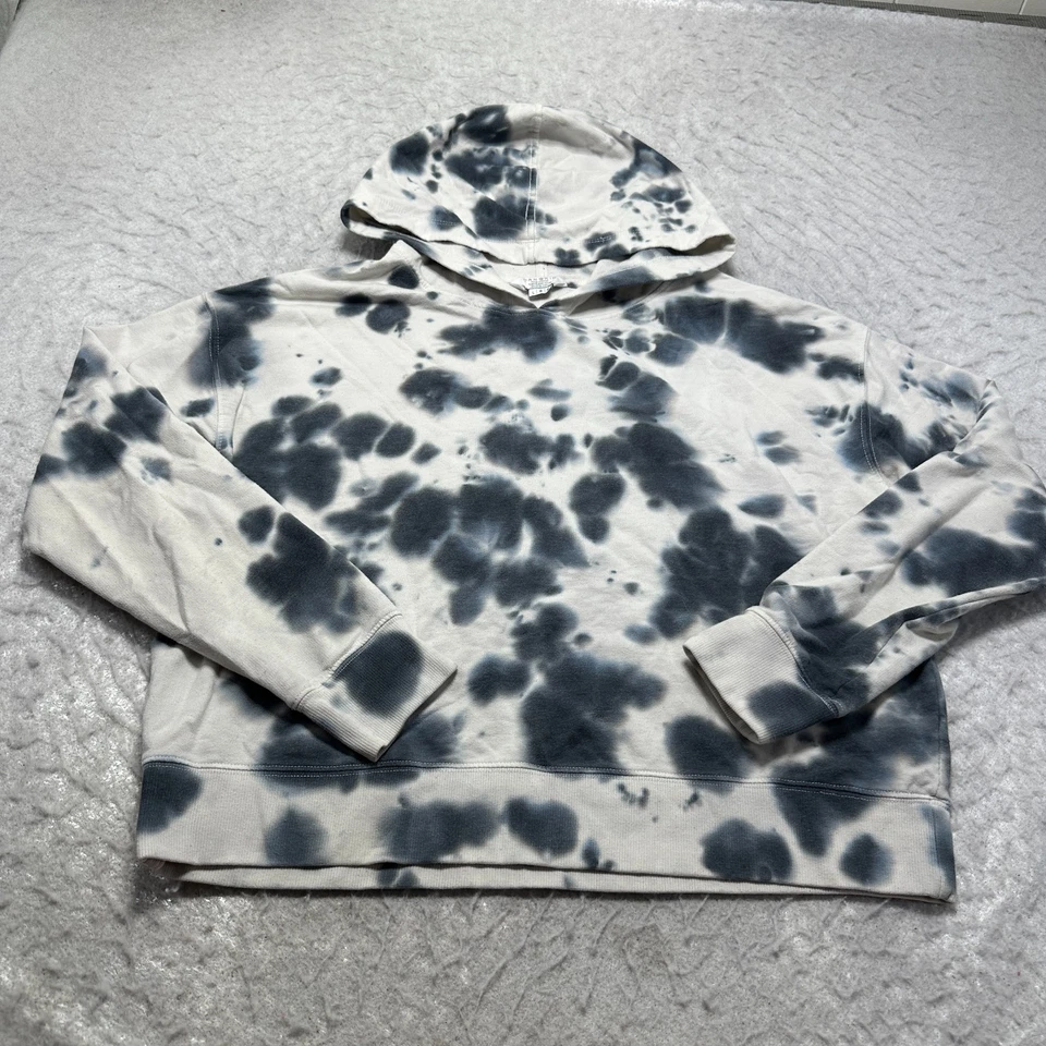 Sudadera con Capucha Danskin Gris Blanco Tie Dye Polar Mujer Talla Grande L Foto 1 de 4