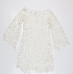 Missagi Women's Ivory Lace Off-Shoulder Dress Size 8 - Picture 1 of 12