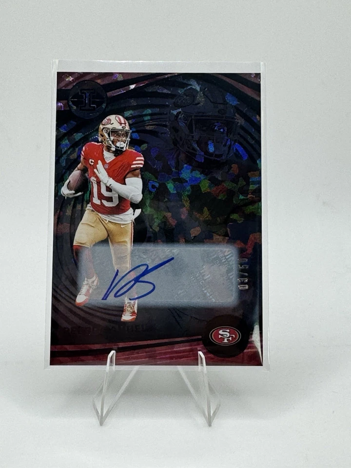 2023 Panini Illusions - Deebo Samuel Black Cracked Ice Signature 03/50 #90 - Image 1 of 2