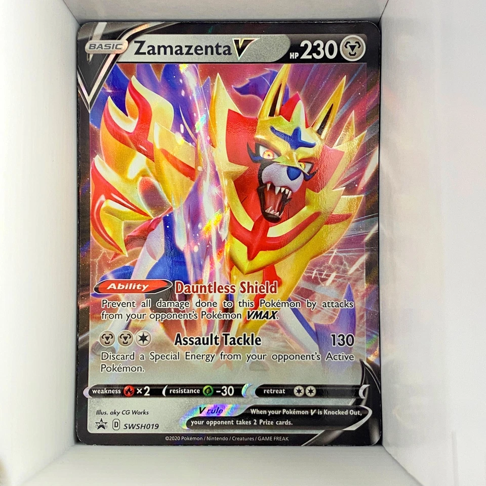 Zamazenta V SWSH019 SWSH: Sword & Shield Promo Cards Ultra Rare Holo English - Image 1 of 1