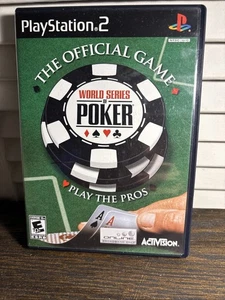 PLAYSTATION 2 POKER OFFICIAL GAME World Series 2005 PLAY THE PROS Activision - Picture 1 of 3