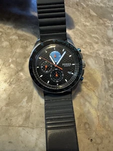 Fossil Sport 54 Chronograph Black Dial Men's WatchItem No. CH3079 Gray Blue Band - Picture 1 of 10