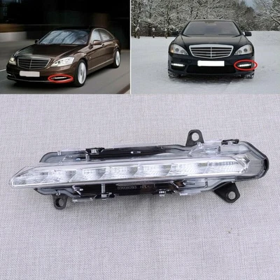 Luz antiniebla LED DRL delantera izquierda apta para Mercedes Benz S W221 S350 S400 S450 S500 Foto 1 de 4
