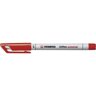 Folienstift STABILO OHPen universal wasserlöslich superfein Einzelstift rot - Bild 1 von 4