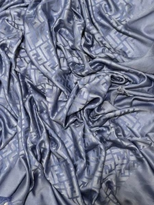 Fendi Roma FF 60%Silk And 40%Wool Square Shawl/scarf 140x140 Made In Italy - Picture 1 of 6