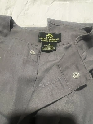 Natural Uniforms Scrub Jacket Small, Gray Snap Closure - Image 1 of 4