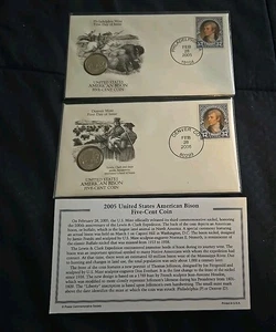 US Five Cent First Day Issue Set American Bison - Philadelphia & Denver Mint  - Picture 1 of 4