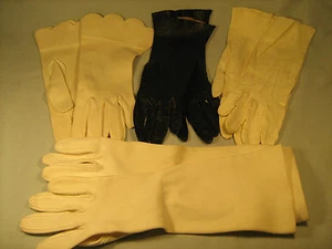 (Lot of 4 pair) Women's Gloves Double Woven Cotton, Table Cut  [Y33] - Picture 1 of 4