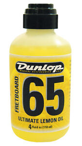 Jim Dunlop 65 Guitar Fretboard Lemon Oil Cleaner - 4 Fluid Ounce Bottle