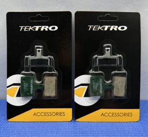 2 Pairs Tektro Mountain Bike Metal Ceramic Disc Front/Rear Brake Pads Bicycle - Picture 1 of 3
