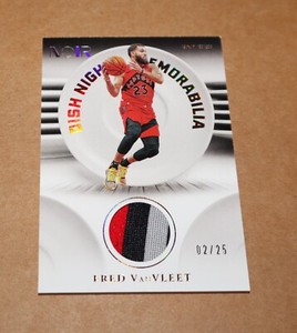 2020/21 Panini NOIR | *Fred VanVleet* /25 Game Used Jersey PATCH Dish Night