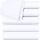 Utopia Bedding Flat Sheets - Pack of 6 - Soft Brushed Microfiber Fabric -