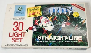 GE Vintage Christmas 30 Light Set Blue Color - Picture 1 of 7