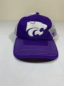 Kansas State Wildcats Purple White Embroidered Snapback Fanatics Hat Cap - Picture 1 of 6