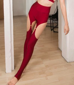 Chantay Polewear Floorplay Leggings - Bordeaux Size S Excellent Condition - Picture 1 of 8