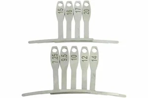 9 piezas Medidor de radio bajo cuerda para guitarra y bajo Configuración Herramientas de fabricación de guitarras - Imagen 1 de 3