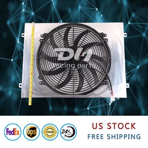 Aluminum Shroud+16"Fan For Radiator 1963-66 Chevy C/K Pickup C10 C20 C30 DPI284 - Picture 1 of 5