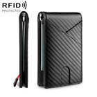 W2108A1 RFID Carbon fiber Business Wallet For Men(Black)