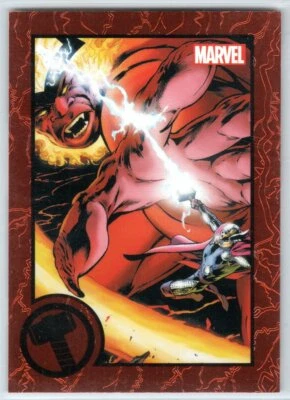 MARVEL 2014 MARVEL UNIVERSE GREATEST BATTLES EXPANSION RED PARALLEL 94 THOR - Image 1 of 2