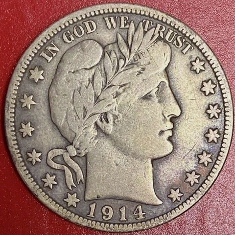 1914-S BARBER HALF Cover