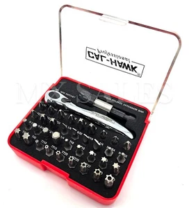 38pc Mini Ratchet Quick Release Extension Bar and Bit Set W/ CASE PROFESSIONAL - Picture 1 of 6