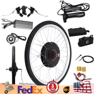 Rear Wheel Electric Bicycle Conversion Kit E-Bike Motor Hub Kit 26" 1000W 48V - Picture 1 of 8