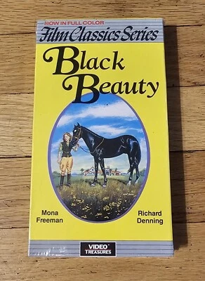 Black Beauty VHS Sealed Tape 1990 Video Treasures Mona Freeman Richard Denning - Image 1 of 4
