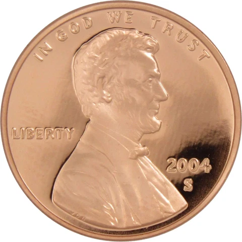 2004 S Lincoln Memorial Cent Choice Proof Penny 1c Coin Collectible Cover