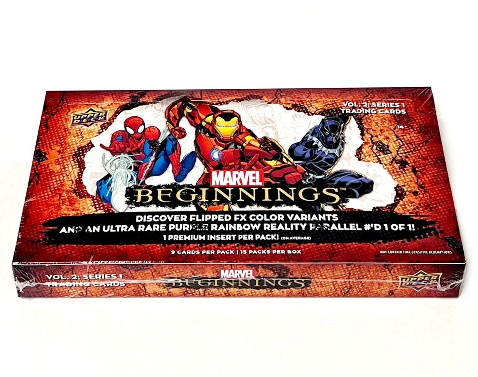 Upper Deck MARVEL BEGINNINGS Volume 2: Series 1 Trading Cards Hobby Box * SEALED - Image 1 of 1