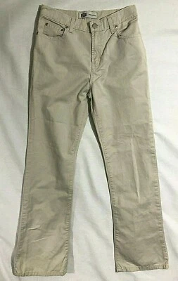 Girls Boot Cut Pants Relaxed Fit Beige FADED GLORY Girls Size 14 - Image 1 of 3