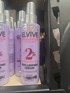 L'Oreal Elvive Hyaluron + Plump Replumping Moisture Hair Serum 4.4oz - Picture 1 of 1