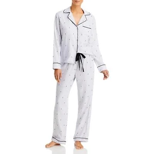 Rails ESF-12484 Women Clara Pajamas in Flocked Lightning Pinstripe, Size X-Large - Picture 1 of 2