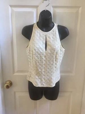 Top vintage con cuentas Carmen Marc Valvo Foto 1 de 4