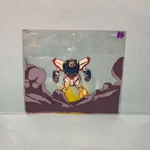 G Gundam Cel 1 Used Cartoon Animation Cell w/ Adhesive Distressed Condition - Picture 1 of 1