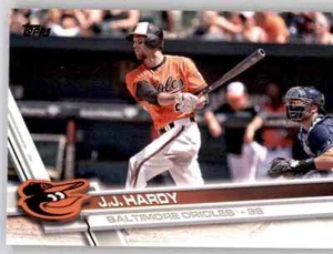 2017 Topps Series 2 JJ Hardy Base Card MLB PWE Set Break Orioles #529 - Picture 1 of 2