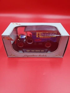 SIGNATURE MODELS 1920 WHITE VAN PEPSI COLA BLUE NEW - Picture 1 of 6