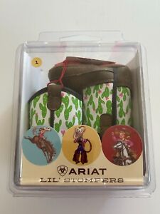 ARIAT TODDLER GIRLS LIL STOMPERS 'CACTUS ANAHEIM' BOOTS SIZE 1 INFANT Brand NEW