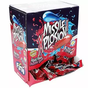 MISSILE XPLOSION Liquid filled Bubble gum 200/100/50/25/25/12 pieces FINI sweets - Picture 1 of 3